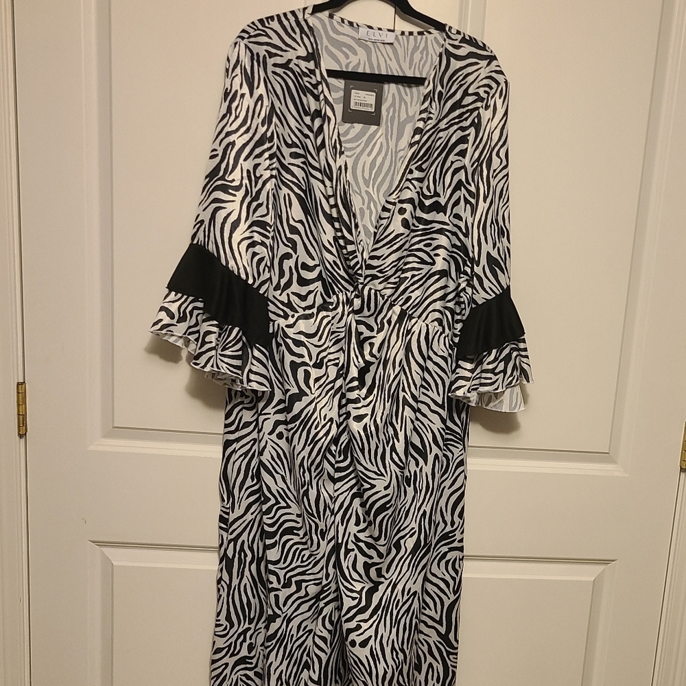 Elvi long wrap style dress sz 24 NWT